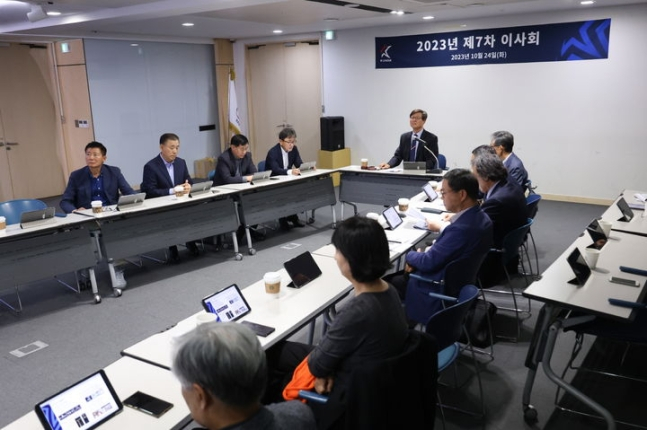 2023년도 제7차 이사회 모습. /사진=한국프로축구연맹 제공