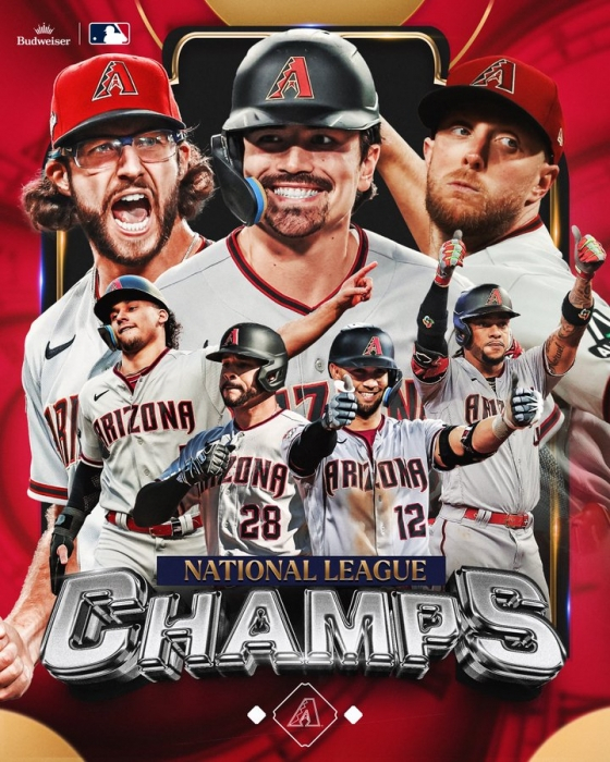 애리조나의 내셔널리그 우승을 알리는 그래픽. /사진=MLB.com