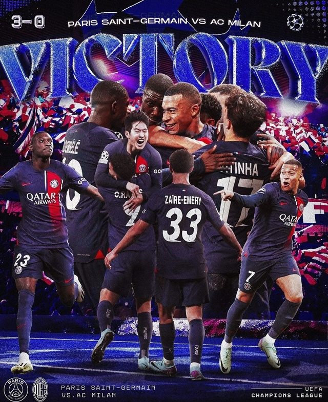 승리 소식을 전한 PSG 구단. /사진=PSG SNS