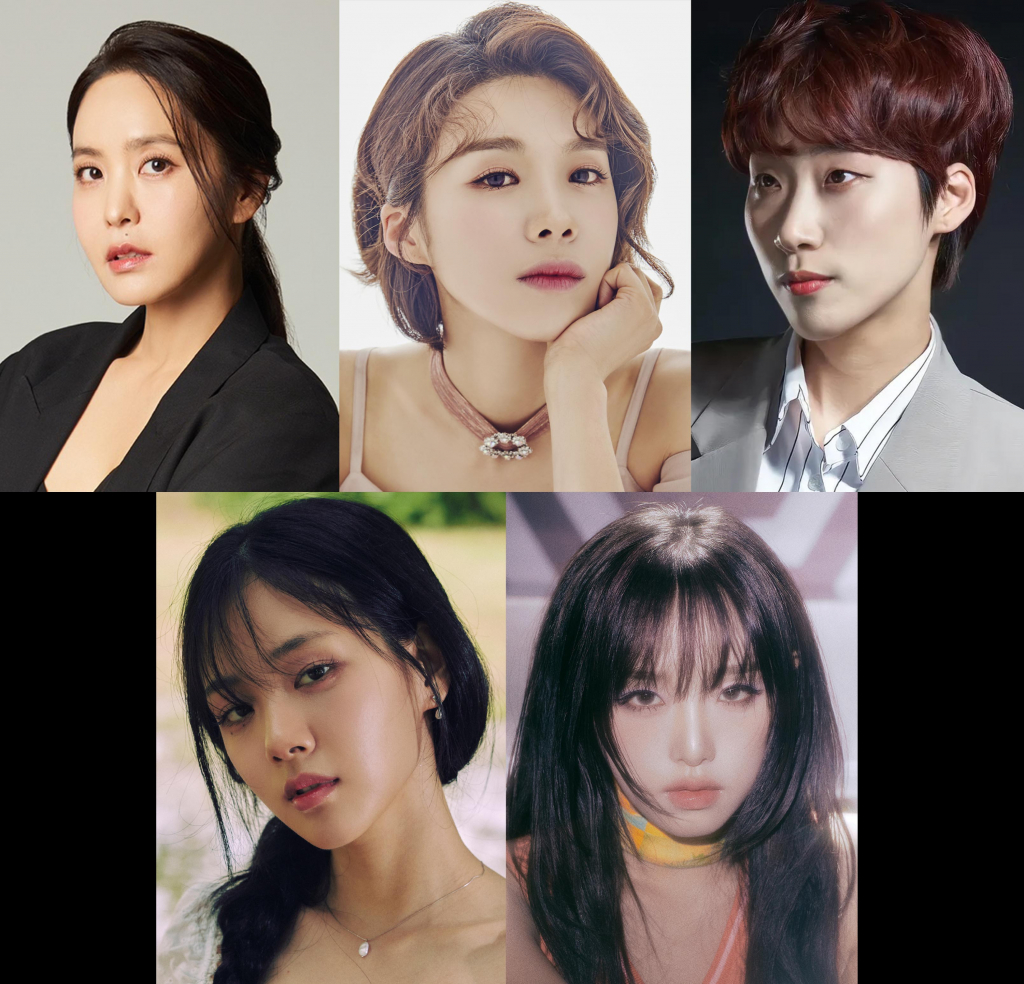 박지윤, 장도연, 재재(위), 비비, 최예나(아래) / 사진=각 소속사