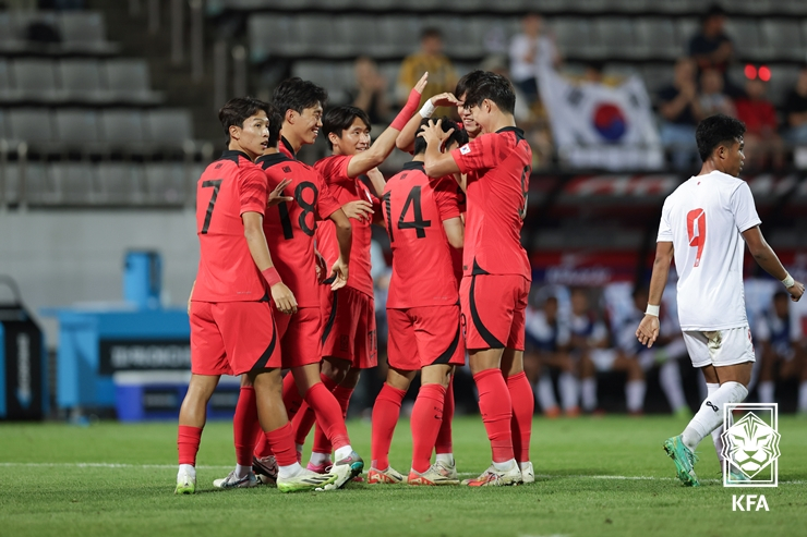 황선홍호 선수들. /사진=KFA