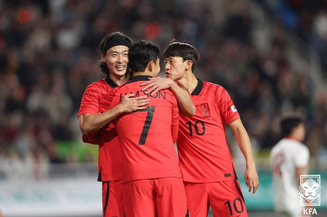 한국축구대표팀. /사진=대한축구협회 제공