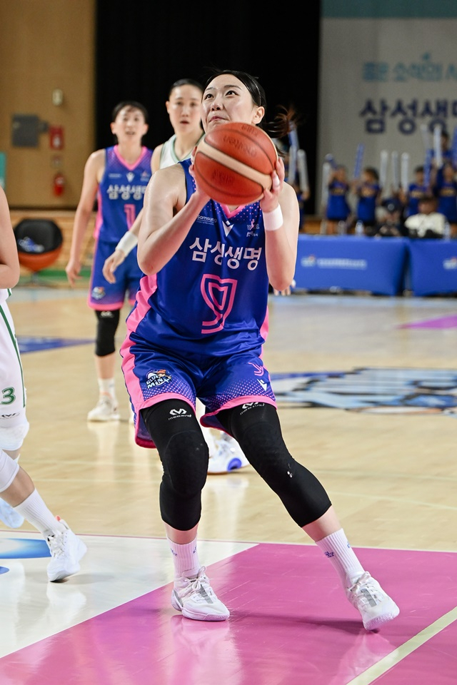 경기에 집중하는 박혜미. /사진=WKBL 제공