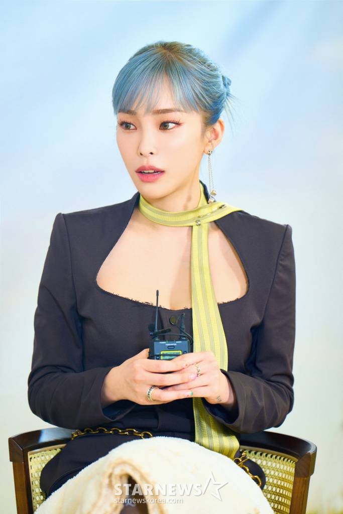 가수 헤이즈가 30일 오후 온라인으로 진행된 두 번째 정규앨범 'Undo' 발매기념 기자간담회에서 질문에 답하고 있다. /사진제공=피네이션 2022.06.30 /사진=이동훈 기자 photoguy@