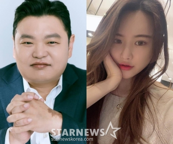 배우 고규필(왼쪽)과 가수 에이민 /사진=스타뉴스, 인스타그램