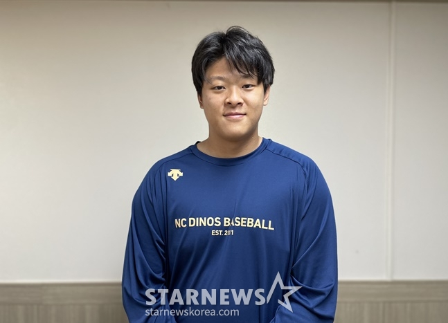 NC 김휘건이 스타뉴스와 인터뷰를 하고 있다. /사진=양정웅 기자