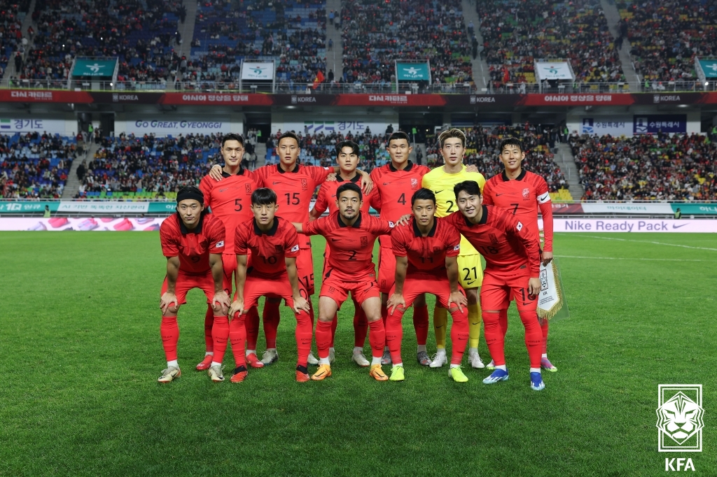 한국 축구대표팀 선수들. /사진=대한축구협회