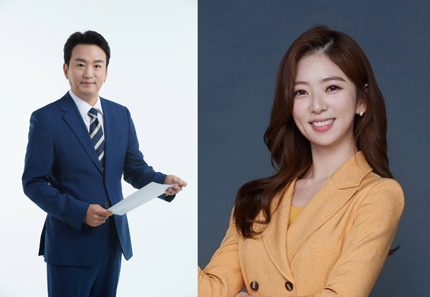 박장범 기자(왼쪽)와 박지원 아나운서 /사진제공=KBS