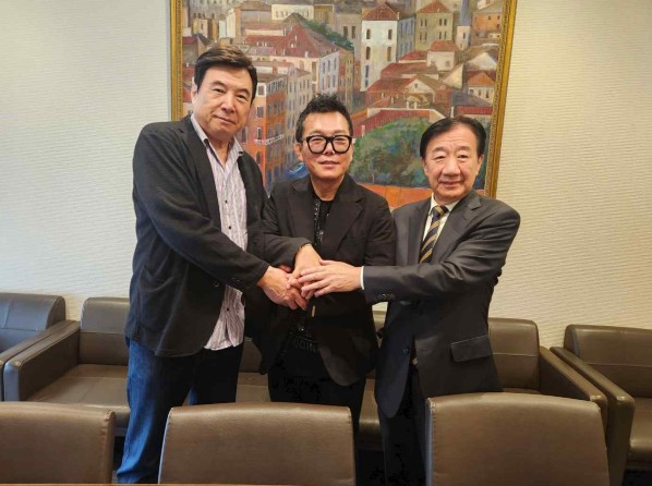 빅컬쳐엔터테인먼트 재팬 대표 토니 모리가와, 빅컬쳐엔터테인먼트 석현수회장, GITA JAPAN 사무국장 요츠야나기 데루요시 (좌측부터) / 사진제공=빅컬쳐엔터테인먼트