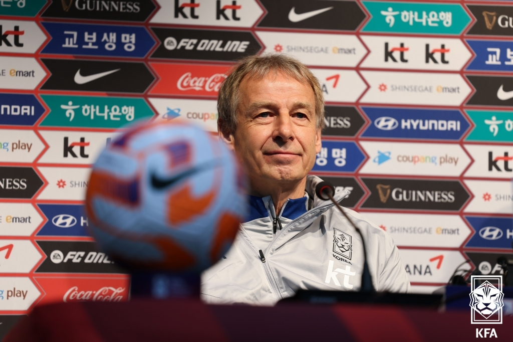 위르겐 클리스만 감독. /사진=대한축구협회
