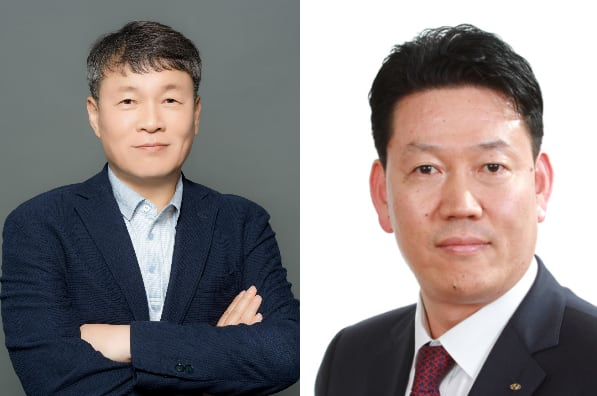 이규석(왼쪽) 현대모비스 신임 대표이사 사장, 서강현 현대제철 신임 대표이사 사장