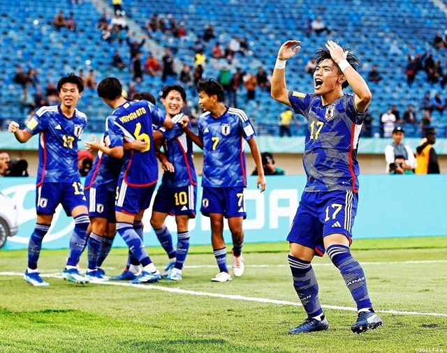 일본 17세 이하(U-17) 대표팀. /사진=일본축구협회 SNS