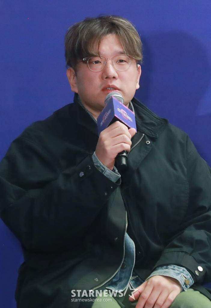 황성호 PD가 21일 오전 서울 마포구 상암동 스탠포드 호텔에서 진행된 엠넷 '스트릿댄스 걸스 파이터2' 제작발표회에 참석해 포즈를 취하고 있다. 전 세계 30여개국의 해외 10대 댄서들이 지원한 '스트릿댄스 걸스 파이터2'는 오늘(21일) 첫 방송된다. /2023.11.21 /사진=이동훈