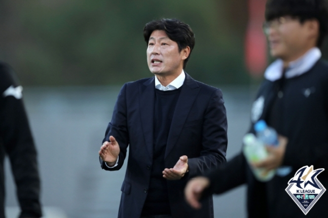 박동혁 감독. /사진=한국프로축구연맹