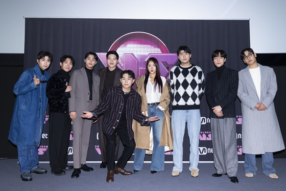 장우영(왼쪽부터), 서은광, 영케이, 김민석, 임한별, 소유, 카더가든, 로이킴, 박재정 /사진=엠넷