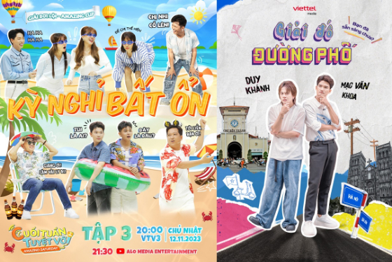 /사진=좌 VTV3 'Cuoi tuan tuyet voi'(사진 왼쪽), VTV9 'Giai ?o ?uong Pho'