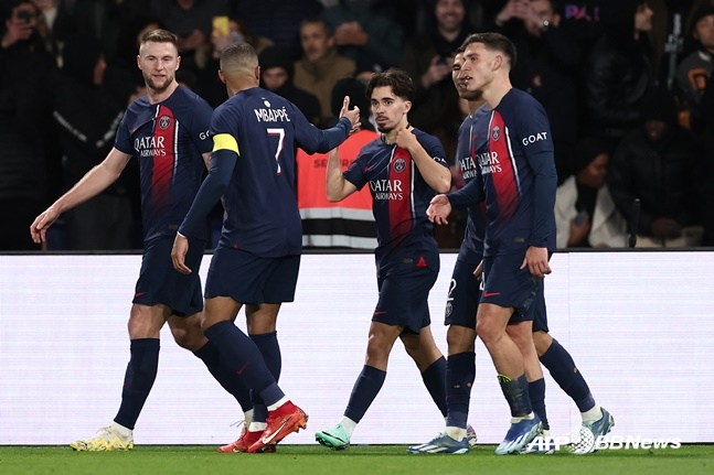 PSG 선수들. /AFPBBNews=뉴스1