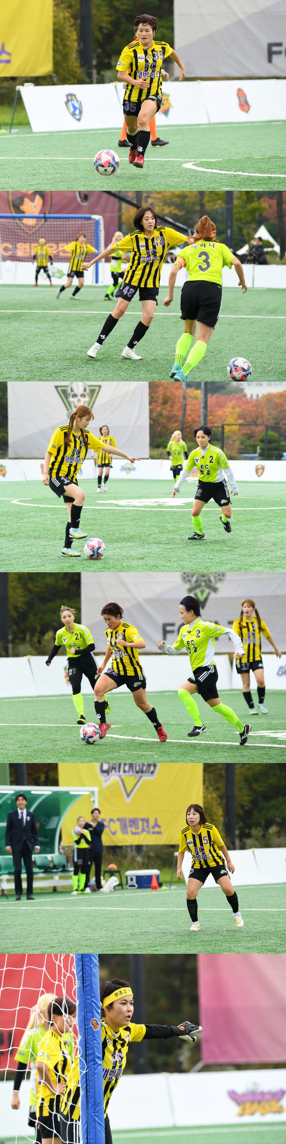 SBS '골 때리는 그녀들'의 'FC개벤져스' 대 'FC탑걸'의 경기./사진제공=SBS