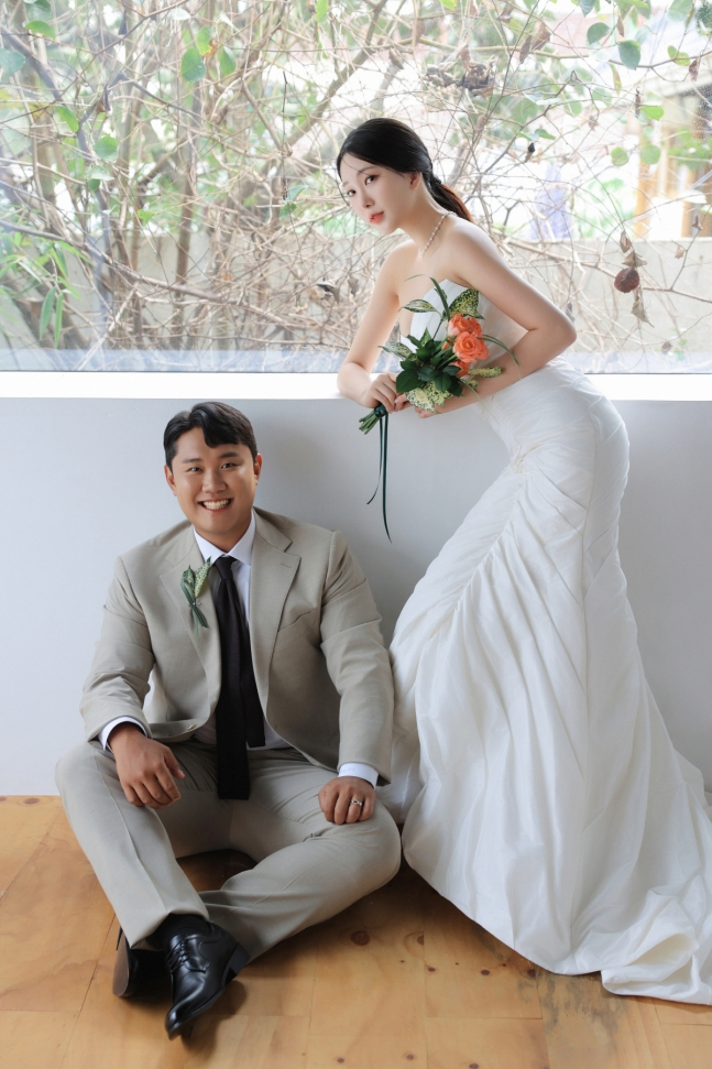 황대인-김현지 커플. /사진=KIA 타이거즈