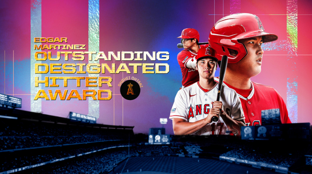 MLB.com 공식 홈페이지가 오타니의 3년 연속 지명타자상 수상 소식을 알렸다. /사진=MLB.com 공식 홈페이지