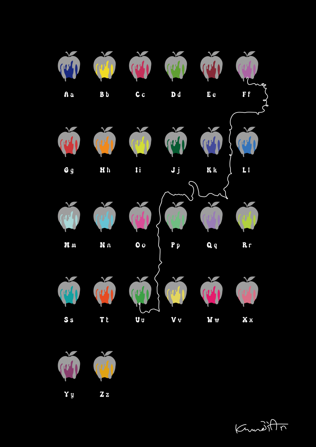 /사진=A(k)pple land Menual with humming, 25.7x36.4cm, Digital printing, 2023