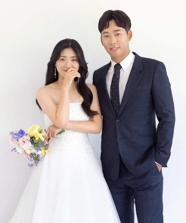 박승주-박혜경 커플. /사진=삼성 라이온즈