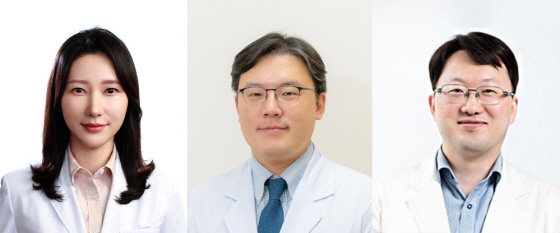 이대목동병원 이한아 교수, 이대서울병원 이민종 교수, 서울삼벙병원 신동현 교수(왼쪽부터) /사진제공=이대목동병원