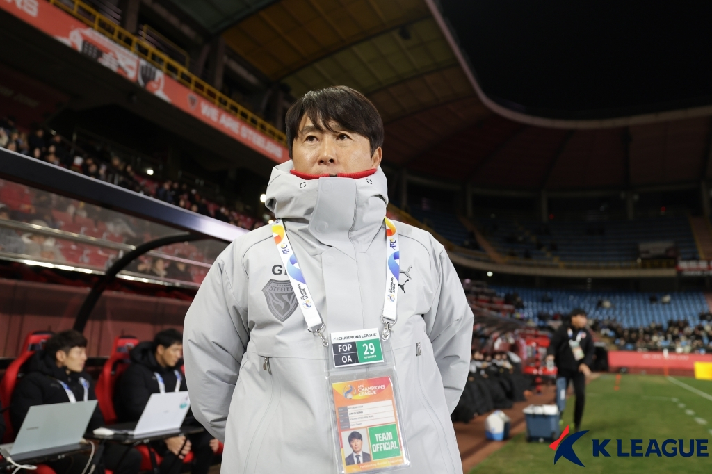 김기동 감독. /사진=한국프로축구연맹
