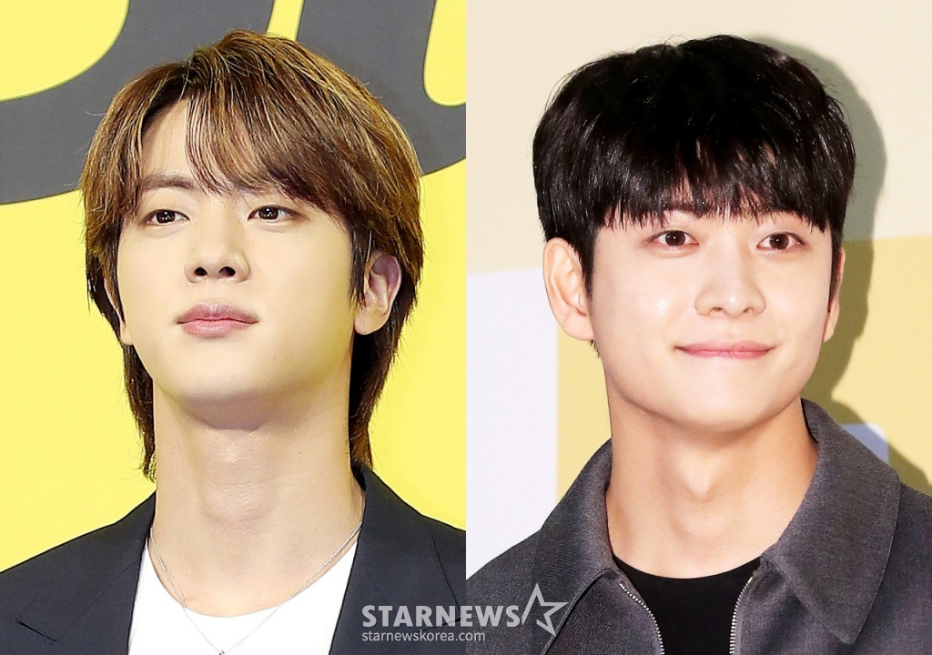 방탄소년단 진, 강태오 /사진=스타뉴스
