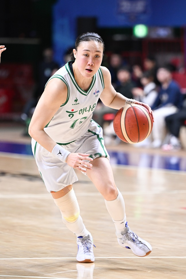 하나원큐 김정은. /사진=WKBL