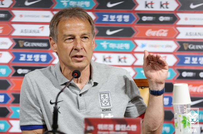 위르겐 클린스만 한국 축구 대표팀 감독. /사진=대한축구협회