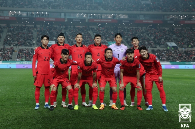 한국 축구 대표팀. /사진=대한축구협회