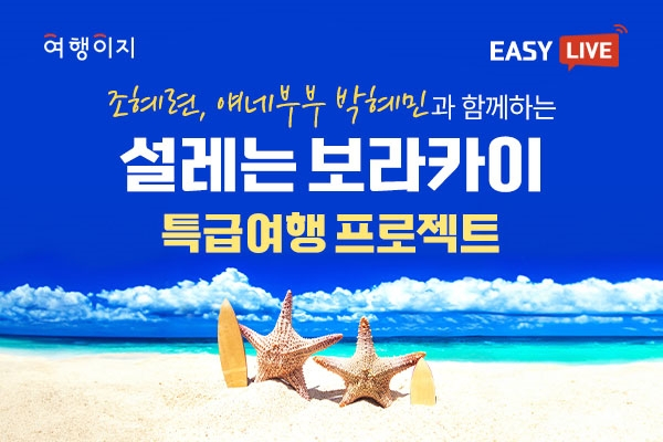 라이브커머스 채널 이지라이브 보라카이 편 이미지