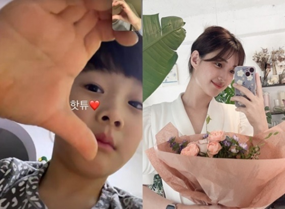 율희 아들과 율희/사진=율희