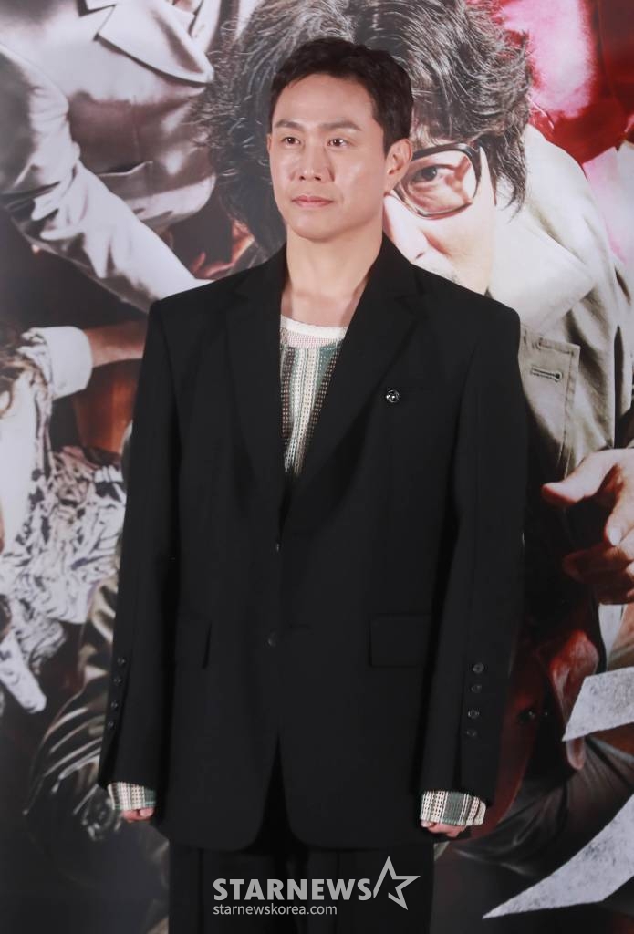 배우 오정세가 14일 오후 서울 강남구 메가박스 코엑스에서 진행된 영화 '거미집'(감독 김지운) 언론시사회에 참석해 질문에 답하고 있다. 1970년대, 다 찍은 영화 '거미집'의 결말만 바꾸면 걸작이 될 거라 믿는 김감독(송강호)이 검열, 바뀐 내용을 이해하지 못하는 배우와 제작자 등 미치기 일보 직전의 현장에서 촬영을 밀어붙이는 이야기를 유쾌하게 그린 영화 '거미집'은 27일 개봉한다. /2023.09.14 /사진=이동훈