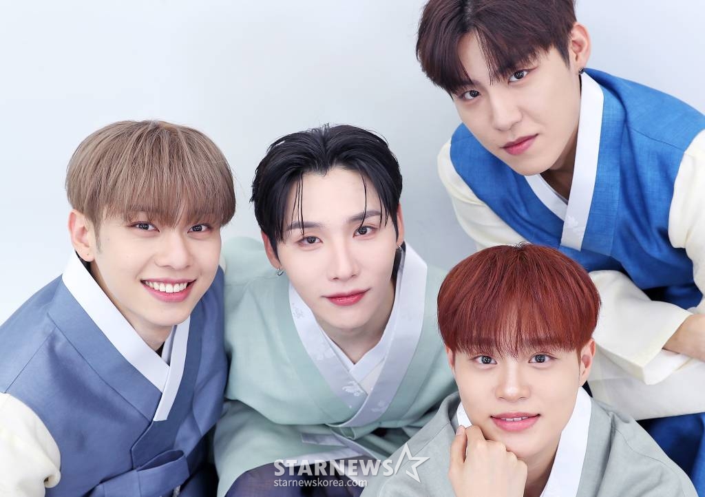에이비식스(AB6IX) 2024년 설날 한복 인터뷰 /사진=김창현 기자 chmt@