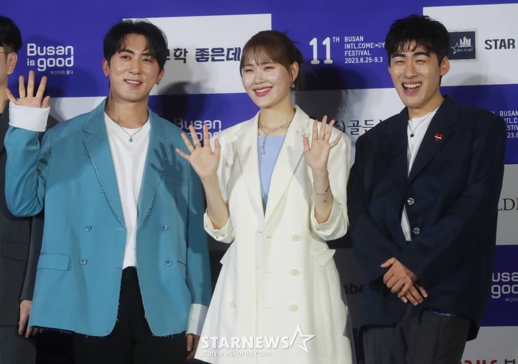 코미디언 김원훈, 엄지윤, 조진세 /사진=이동훈