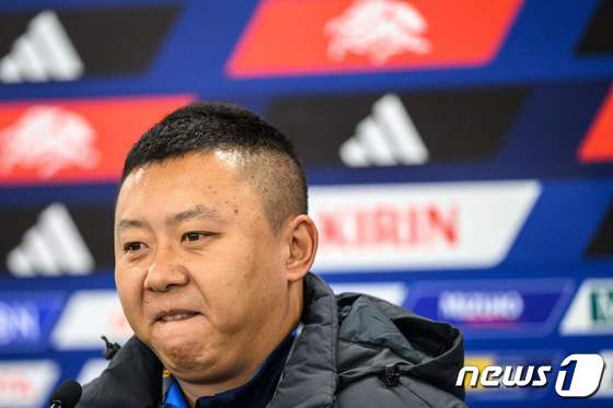 리유일 북한 여자 축구대표팀 감독. /사진=뉴스1