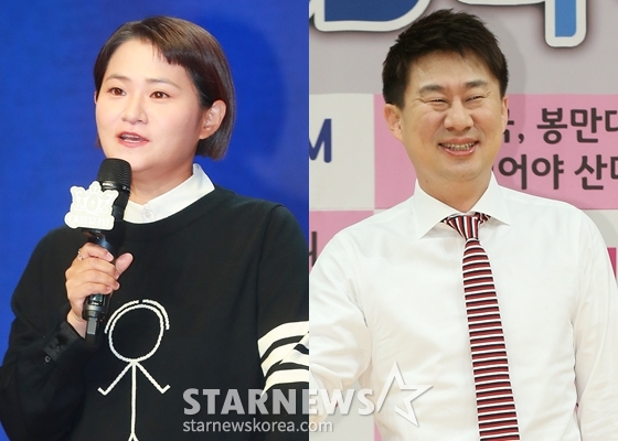 KBS 1TV '전국노래자랑' MC에서 하차하는 김신영(사진 왼쪽), 새 MC 남희석/사진=스타뉴스