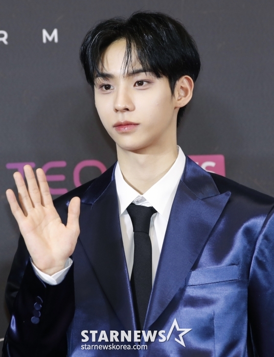 (서울=뉴스1) 권현진 기자 = 템페스트 화랑이 17일 오후 서울 중구 동대문디자인플라자(DDP)에서 열린 '31주년 한터뮤직어워즈 2023' 레드카펫 행사에서 포즈를 취하고 있다. 2024.2.17/뉴스1 Copyright (C) 뉴스1. All rights reserved. 무단 전재 및 재배포, AI학습 이용 금지. /사진=(서울=뉴스1) 권현진 기자