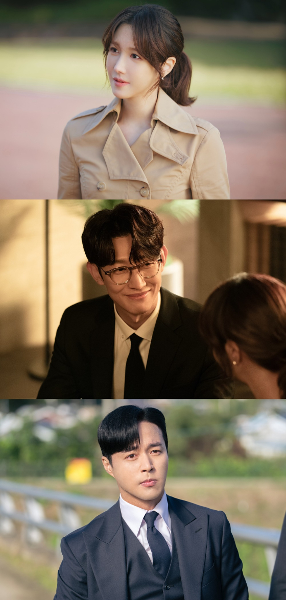 JTBC 수목드라마 '끝내주는 해결사'의 이지아, 강기영, 오민석./사진제공=SLL, 하우픽쳐스, 드라마하우스