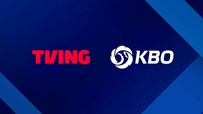 티빙(왼쪽)과 KBO 로고. /사진=KBO 제공