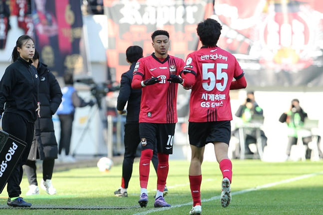 린가드(가운데). /사진=FC서울