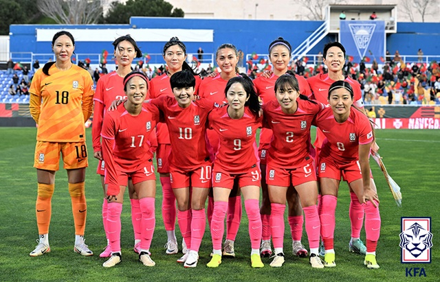 여자축구 대표팀. /사진=대한축구협회 제공