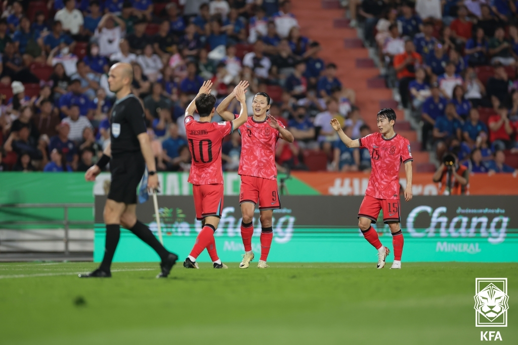 선제골 넣은 한국. /사진제공=대한축구협회