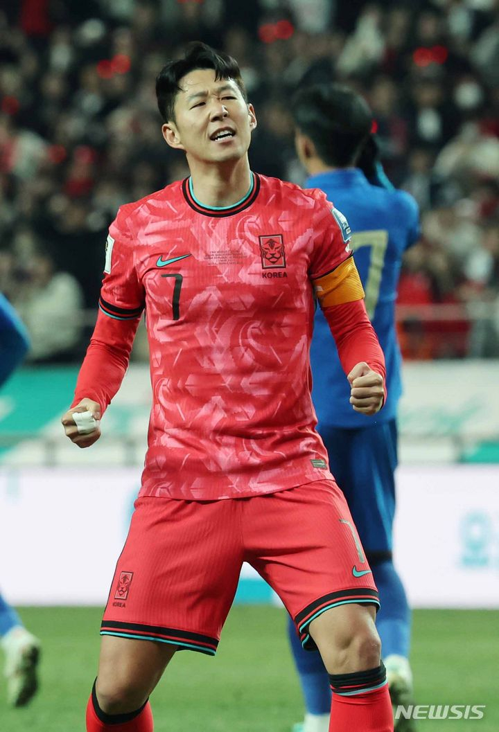 한국 축구대표팀 공격수 손흥민. /사진=뉴시스