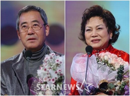 남일우, 김용림 부부 /사진=스타뉴스