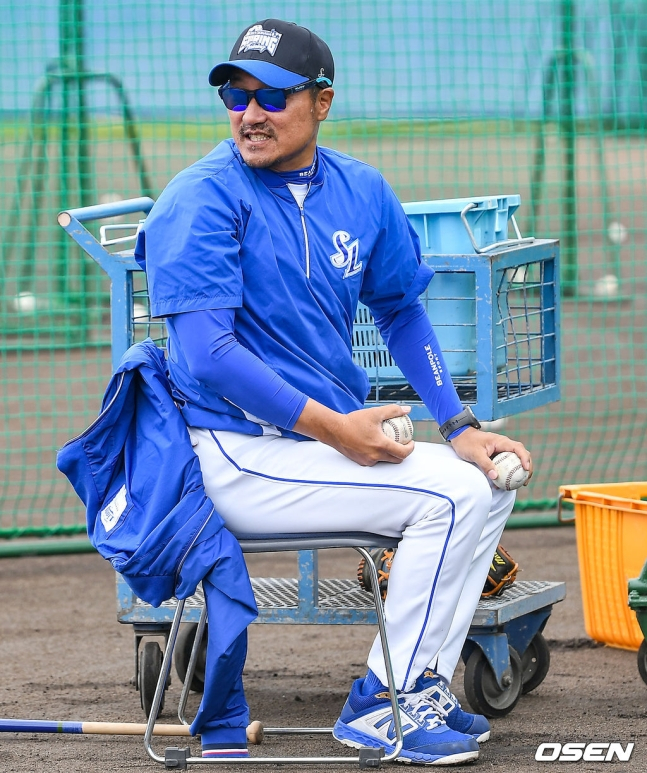 삼성 코치 시절의 최태원 감독. /사진=OSEN