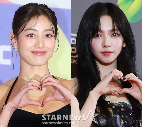 그룹 트와이스 지효, 에스파 카리나 /사진=스타뉴스
