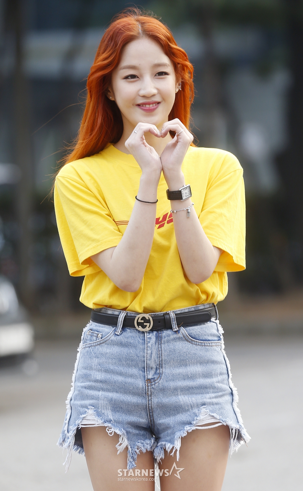 가수 박보람이 14일 오전 서울 영등포구 여의도동 KBS신관에서 진행된 '뮤직뱅크' 리허설에 참석하고 있다. /사진=김휘선 기자 hwijpg@